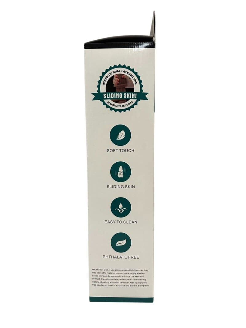 Get Lucky Real Skin 12” Dual Layer Dildo Light Brown