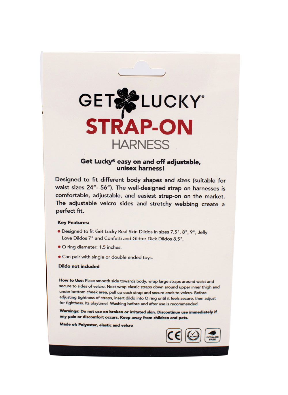 Get Lucky Strap-on Harness - Black