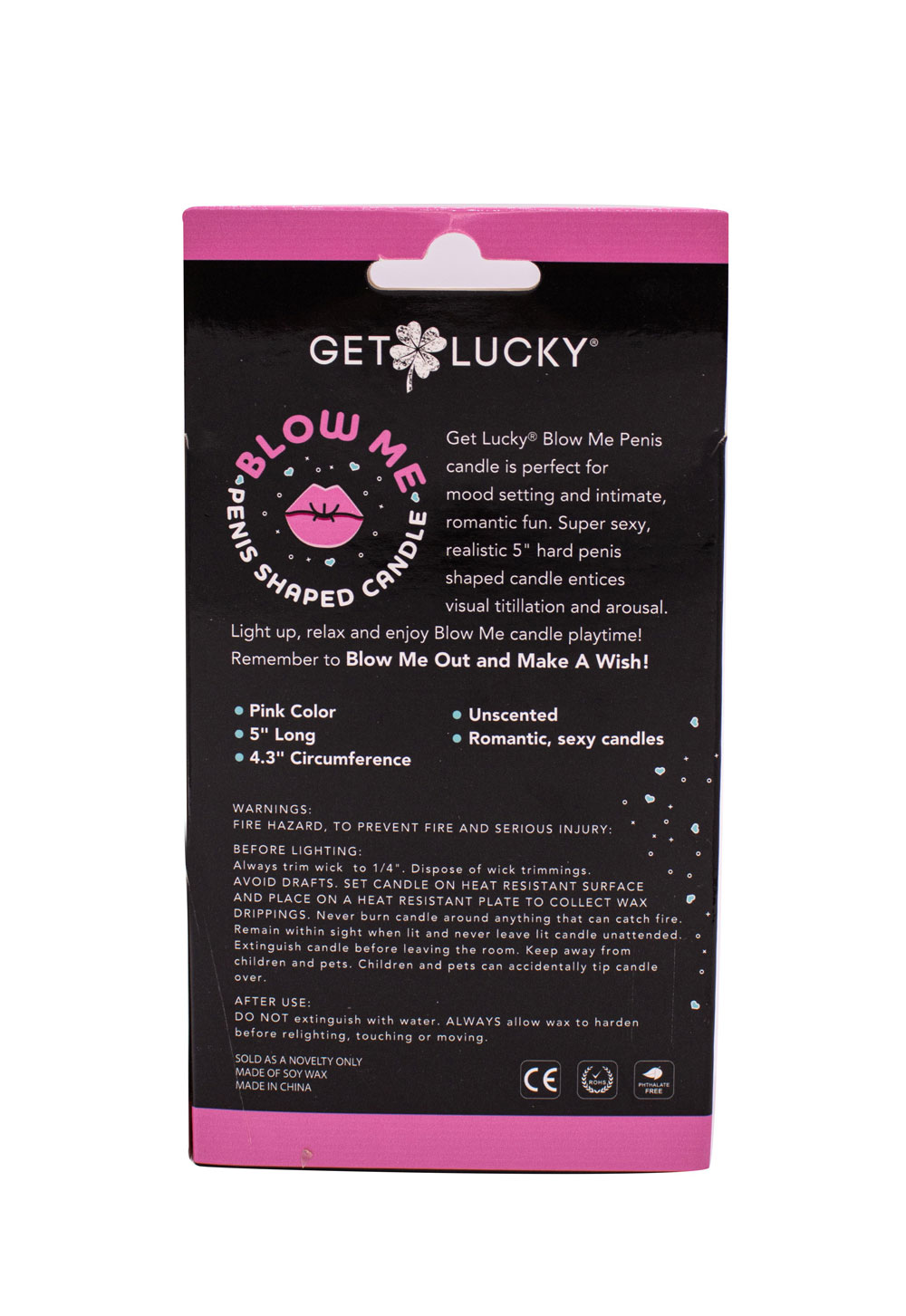 Get Lucky Blow Me Penis Candle