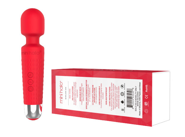 Mini Halo Red Rose