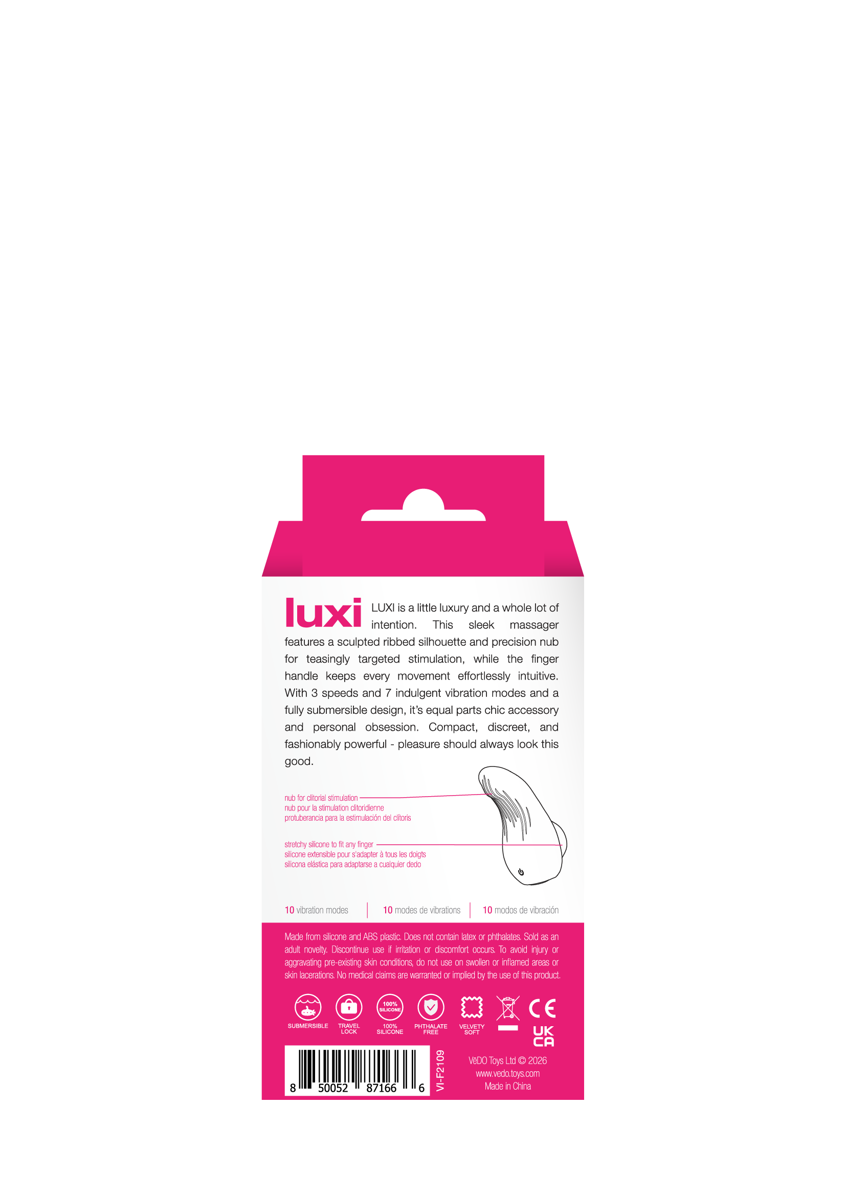 Luxi Rechargeable Clitoral Finger Vibe