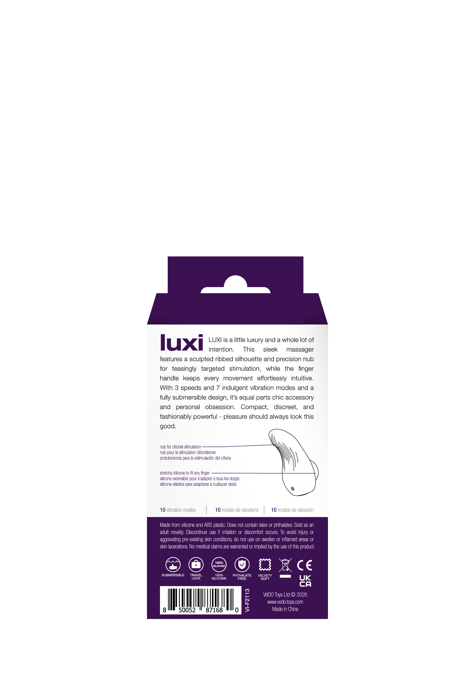 Luxi Rechargeable Clitoral Finger Vibe