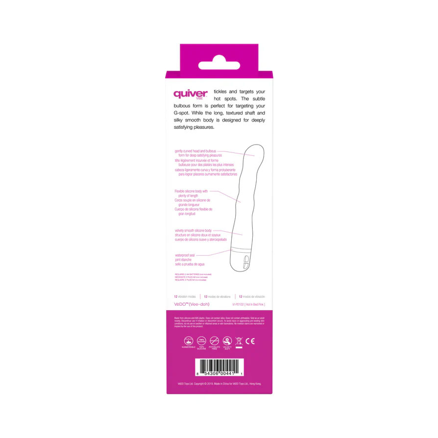 Quiver Vibrator - Hot in Bed Pink