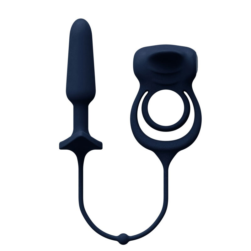 Humper Rechargeable Dual C-Ring With Anal Plug