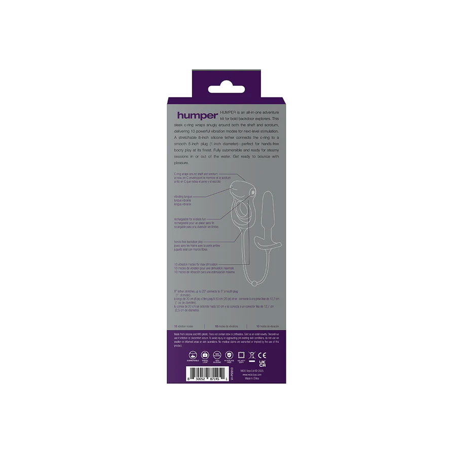 Humper Rechargeable Dual C-Ring With Anal Plug