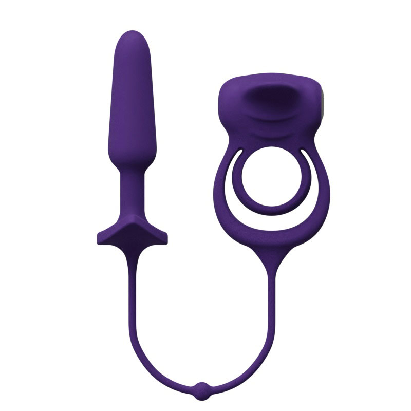 Humper Rechargeable Dual C-Ring With Anal Plug