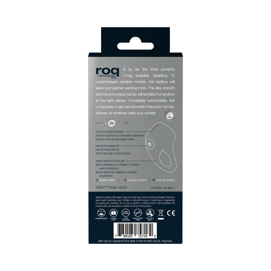 Roq Rechargeable Ring - Just Black