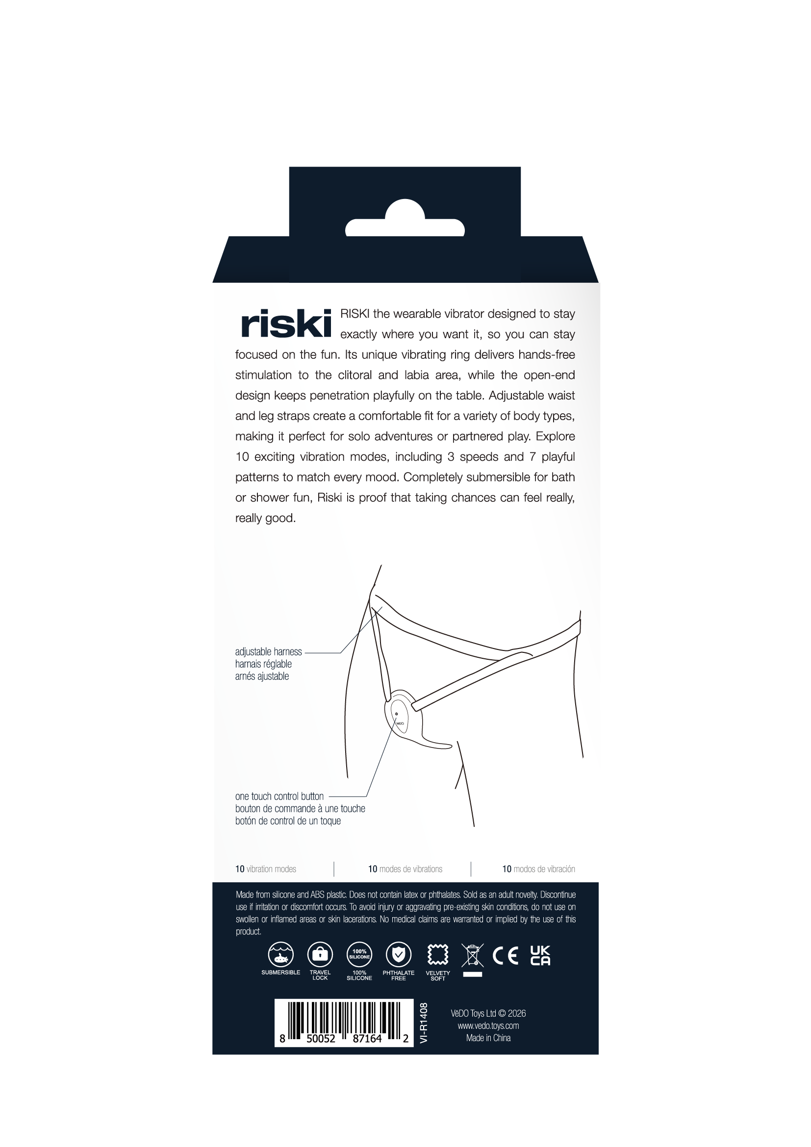 Riski Rechargeable Clitoral Vibe for Couples