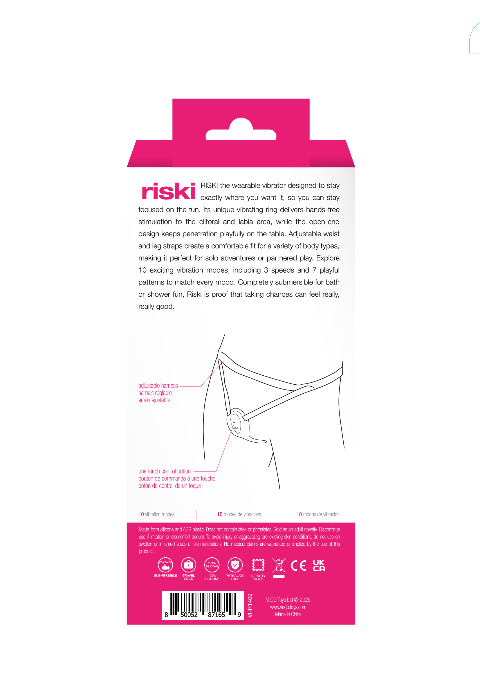 Riski Rechargeable Clitoral Vibe for Couples
