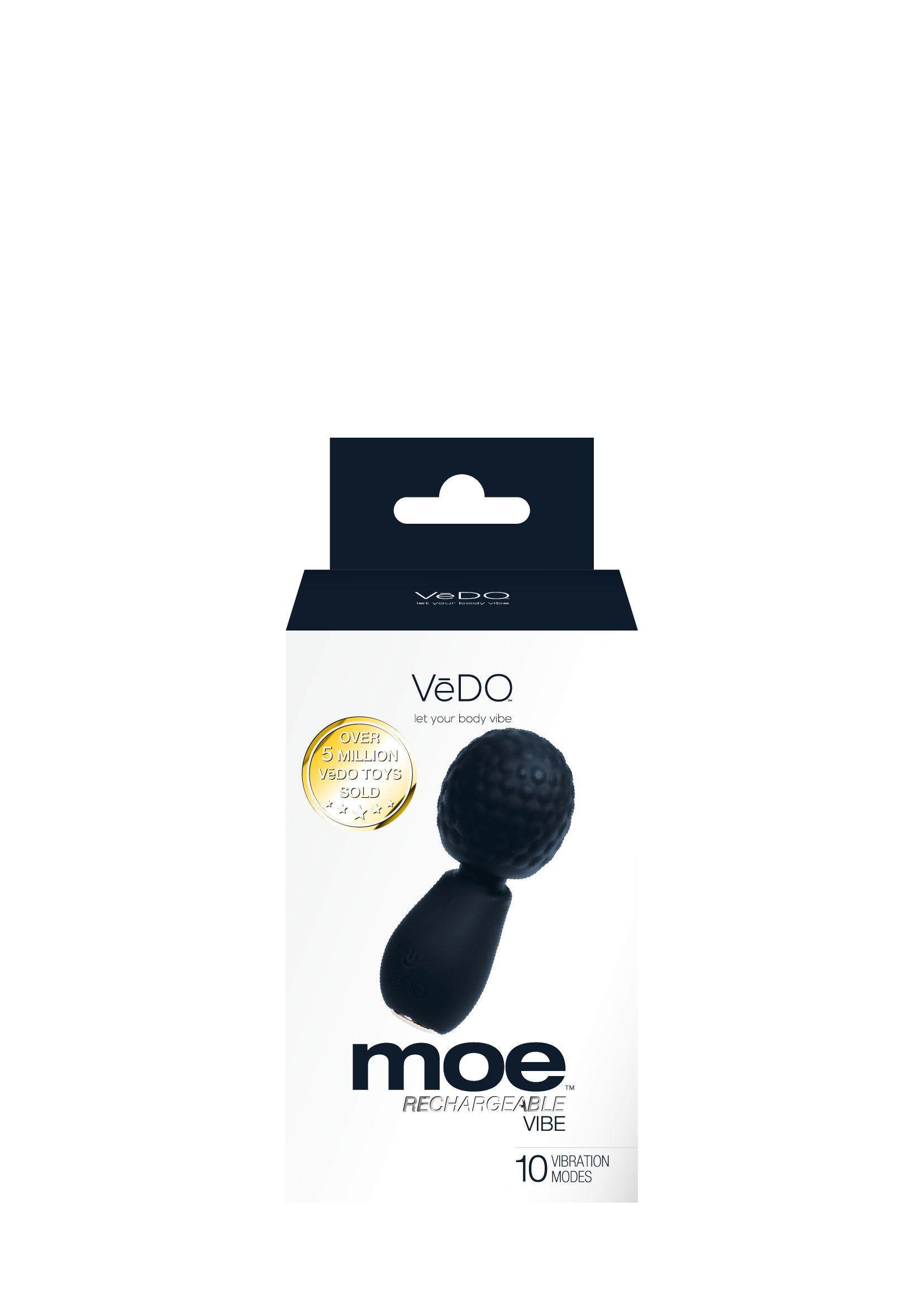 Moe Rechargeable Extra Mini Wand Black