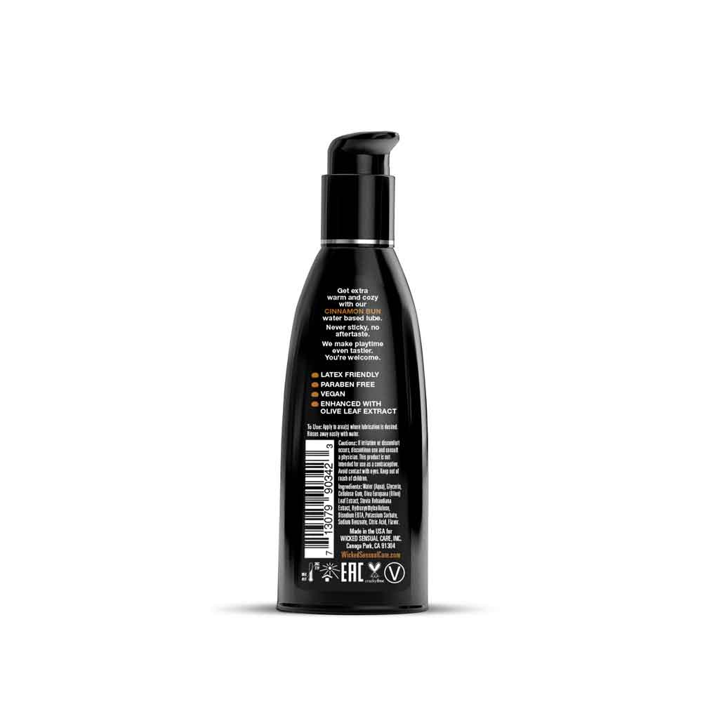 Aqua Cinnamon Bun Flavored Water Based Intimate Lubricant - 2 Fl. Oz.
