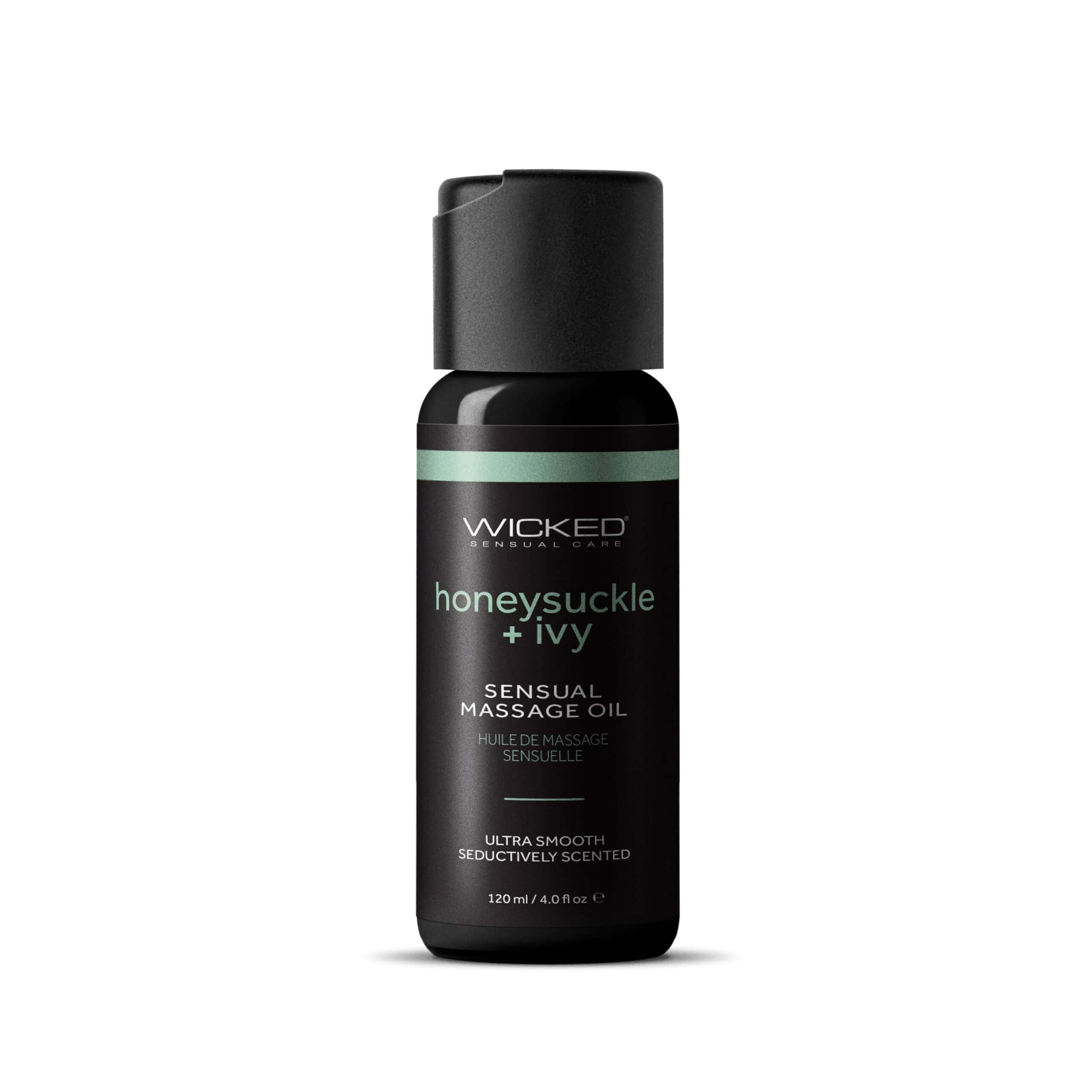 Wicked Sensual Massage Oil Honeysuckle Ivy 4 Fl Oz