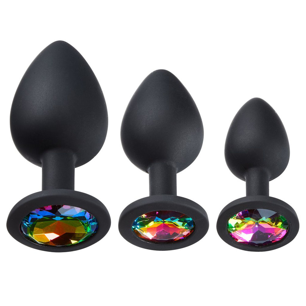 Cloud 9 Novelties Gems Jeweled Silicone Anal Plug