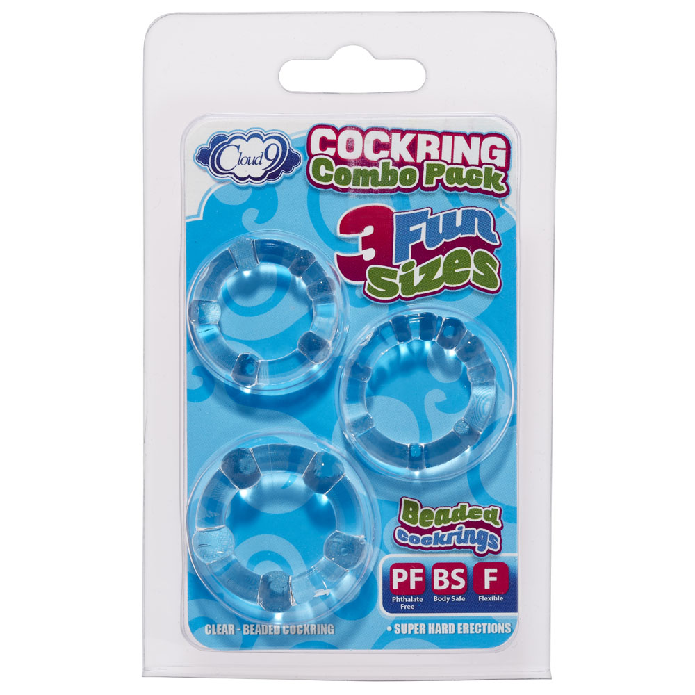 Cockring Combo Beaded