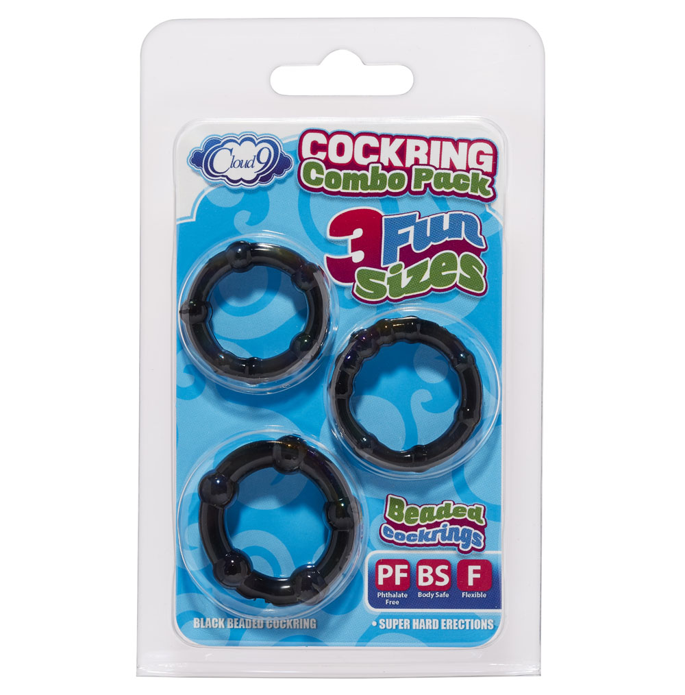 Cockring Combo Beaded