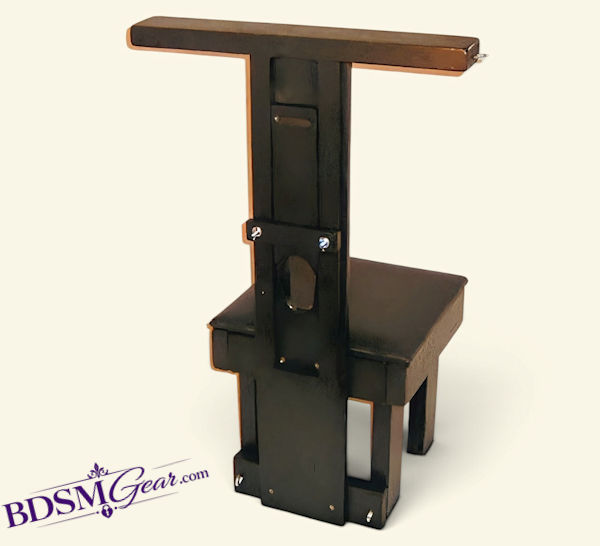CBT Bondage Chair black vinyl