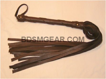 King Size Black Leather Flogger by BDSMGear