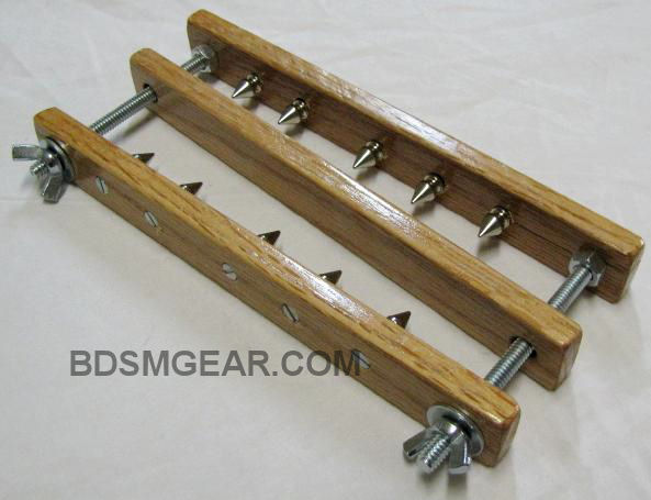 Spiked CBT Ball Crusher - Spiked Wooden Ball Crusher by BDSMGear