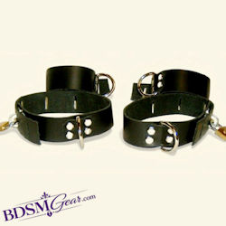 Basic Locking and Roller Buckle Leather Cuffs