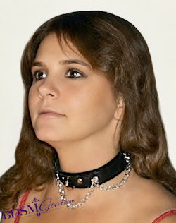 Leather Decorative Chain Collar