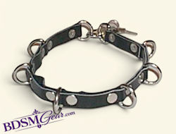 Basic Multi Ring Leather Collar
