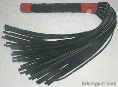 50 Lash Black Suede Flogger