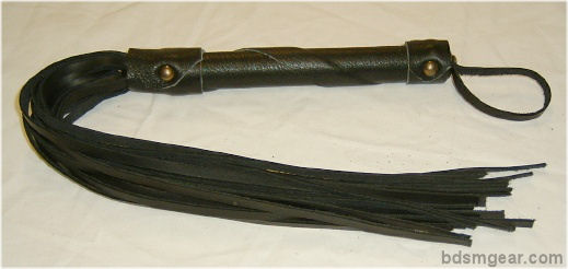 Standard Black Leather BDSM Flogger