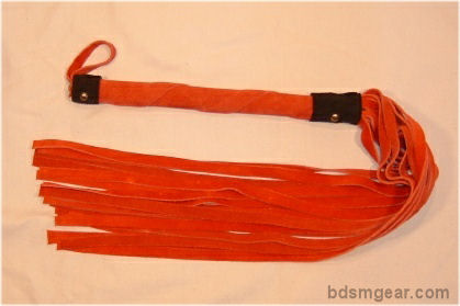 King Size Red Suede Flogger