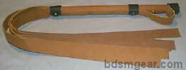 4 Foot Gorean Flogger, Tan Leather